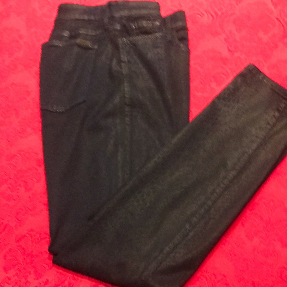 Like New Jen7 Dark Blue on Blue Animal Print Jean